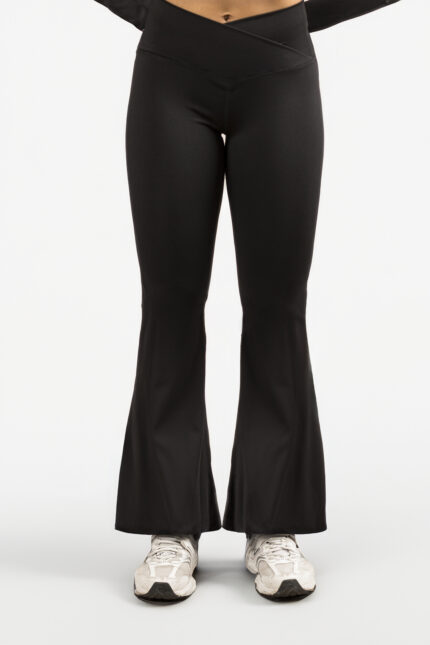 7/8 Flare Leggings - Black