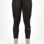 High Waist Crossover Leggings - Black